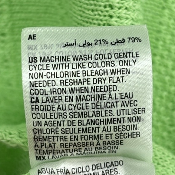 Alfani Great Escape Button Front Short Sleeve Sweater Women’s Size 1XL Green NWT - Picture 7 of 8